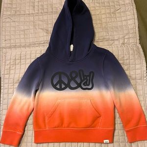 GAP Tie Dye Peace & Love Hoodie - Boys 5T